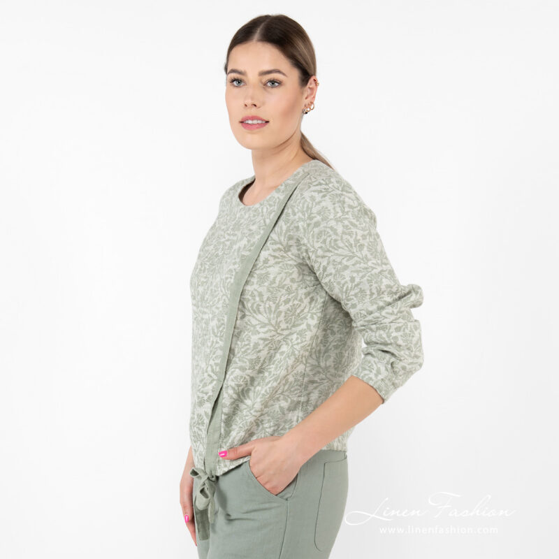 green flower blouse, washed.