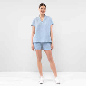 LOGAN BEY Bluzka niebieska