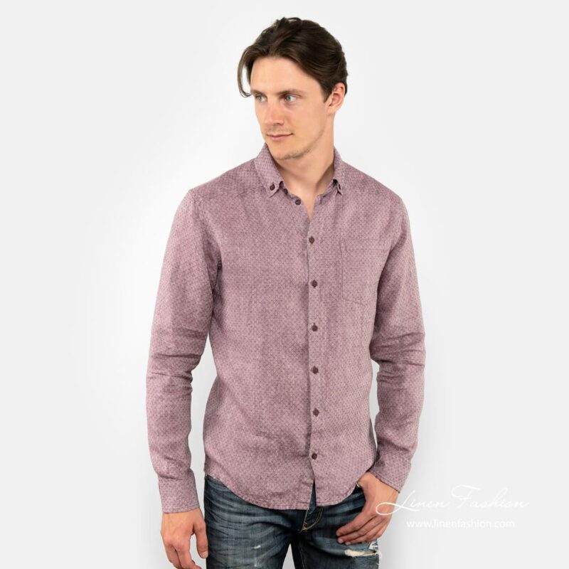 SIR violet linen shirt