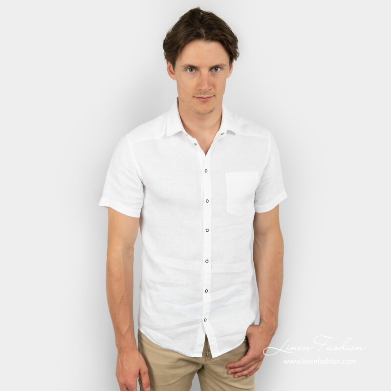 CORTO white linen shirt