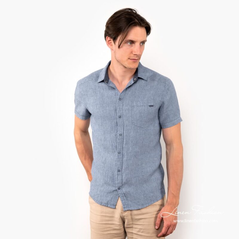 CORTO bluish linen shirt