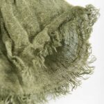 FINO Szalik zielony o kolorze mchu