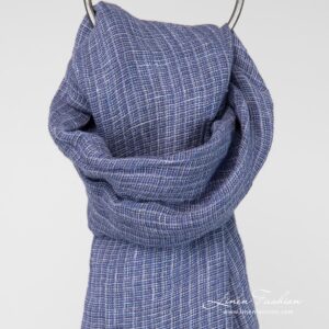 LOTTO MINI Szalik fioletowy 4 Linen violet scarf