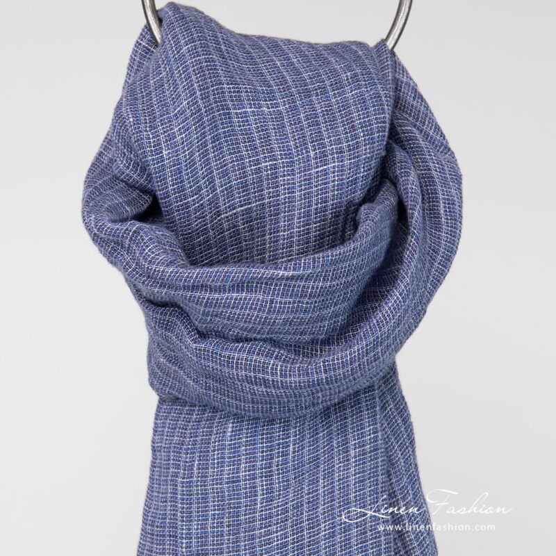 Linen violet scarf