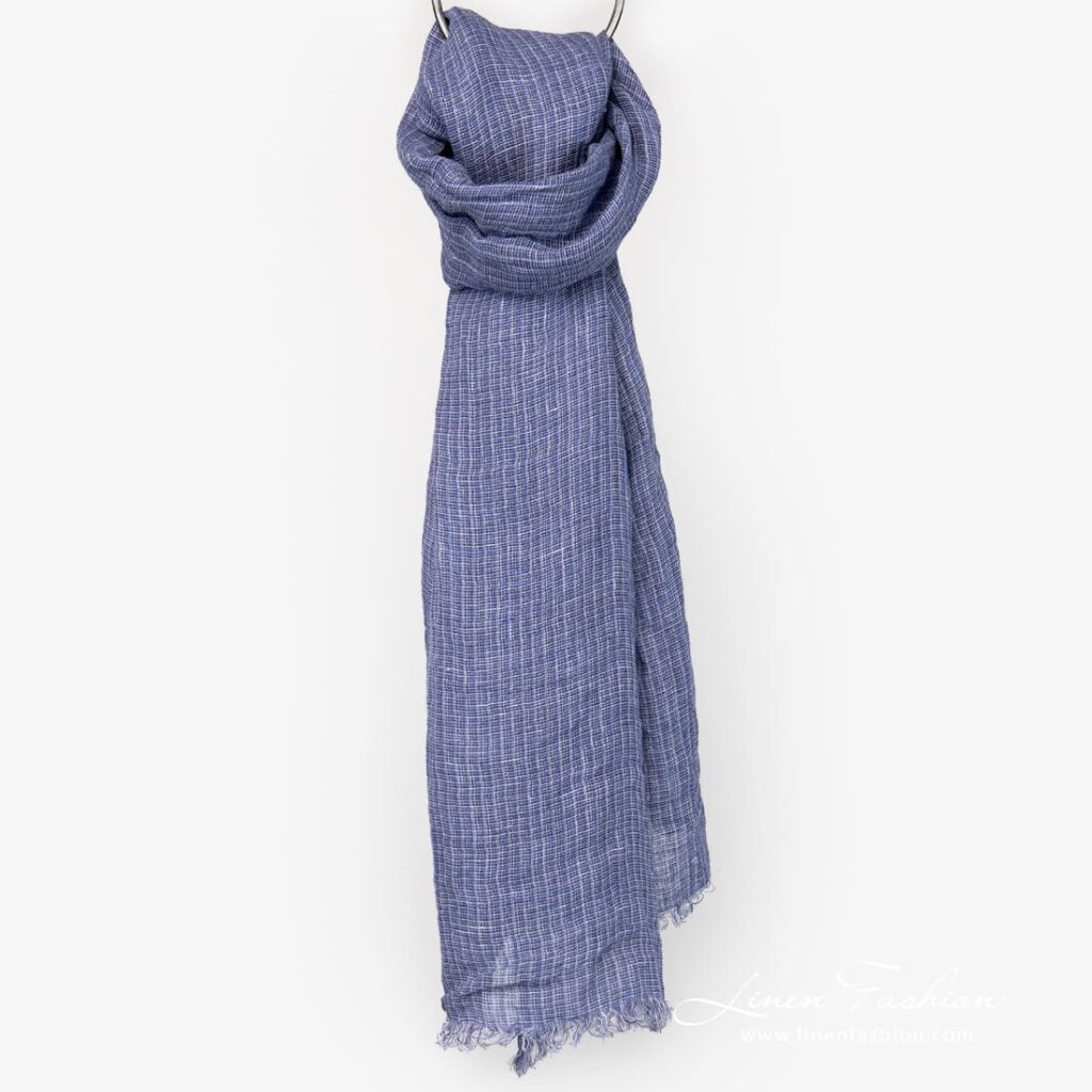LOTTO MINI Szalik fioletowy 2 Linen violet scarf full size