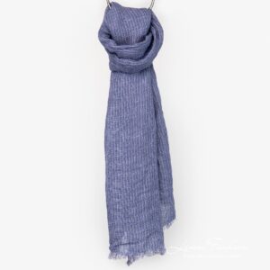 LOTTO MINI Szalik fioletowy 5 Linen violet scarf full size