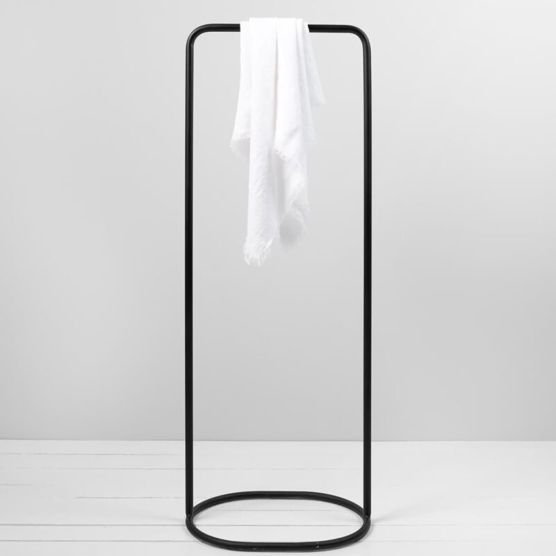white linen scarf