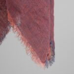 COMBO Chusta fioletowa w czerwień