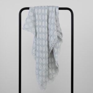 Light grey linen scarf