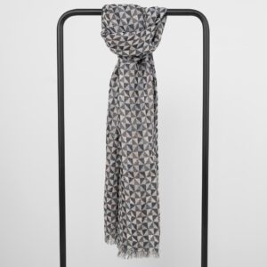 Grey linen shawl