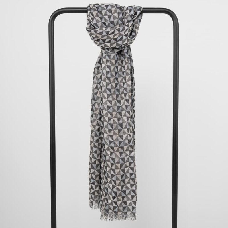 Grey linen shawl
