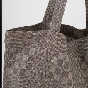 LEGGO tote bag brown, traditional check pattern