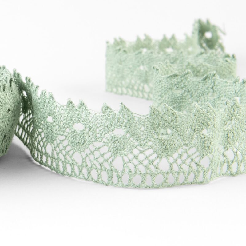 Linen lace light green No. 85, 3.5cm width