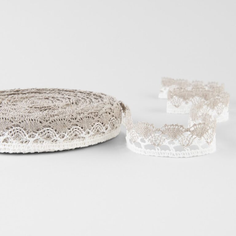 Linen lace white and natural No. 88