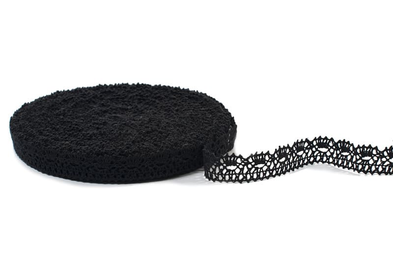 Czarna koronka lniana nr 7