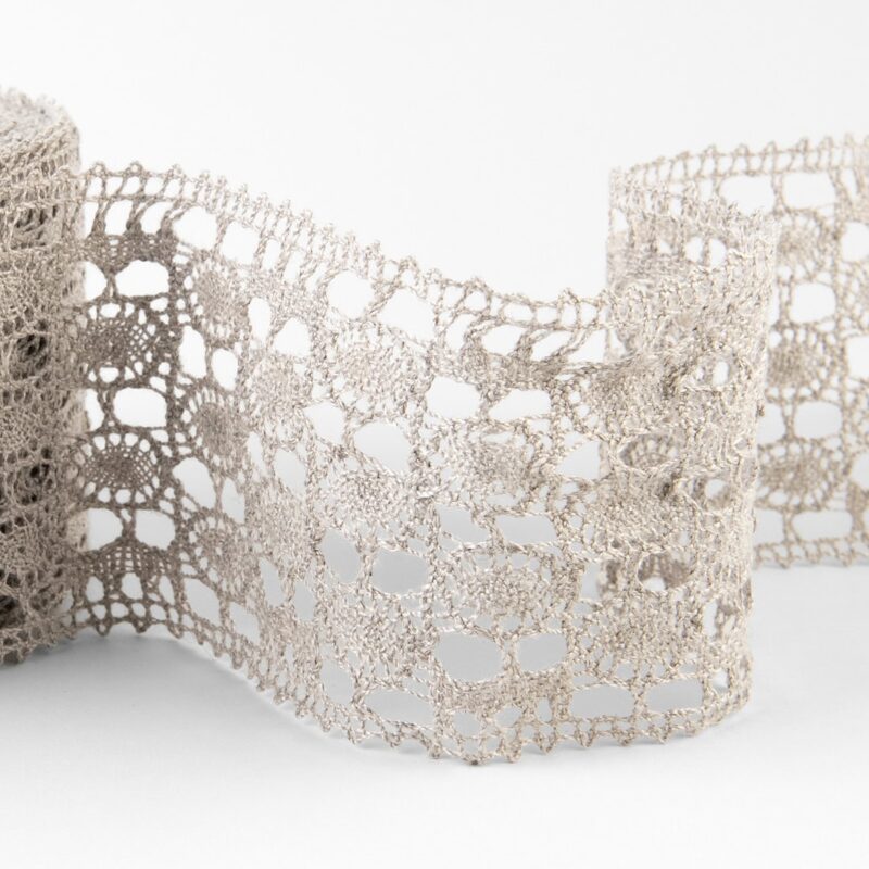 Linen lace natural No. 72, 8cm width