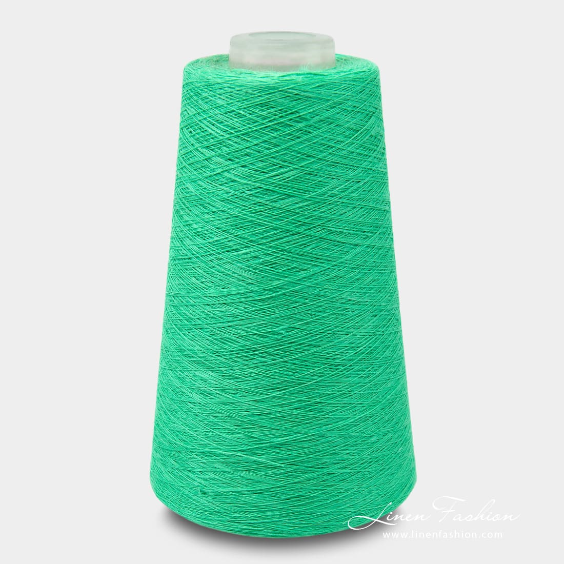 Linen yarns in neon green color - 9(3)