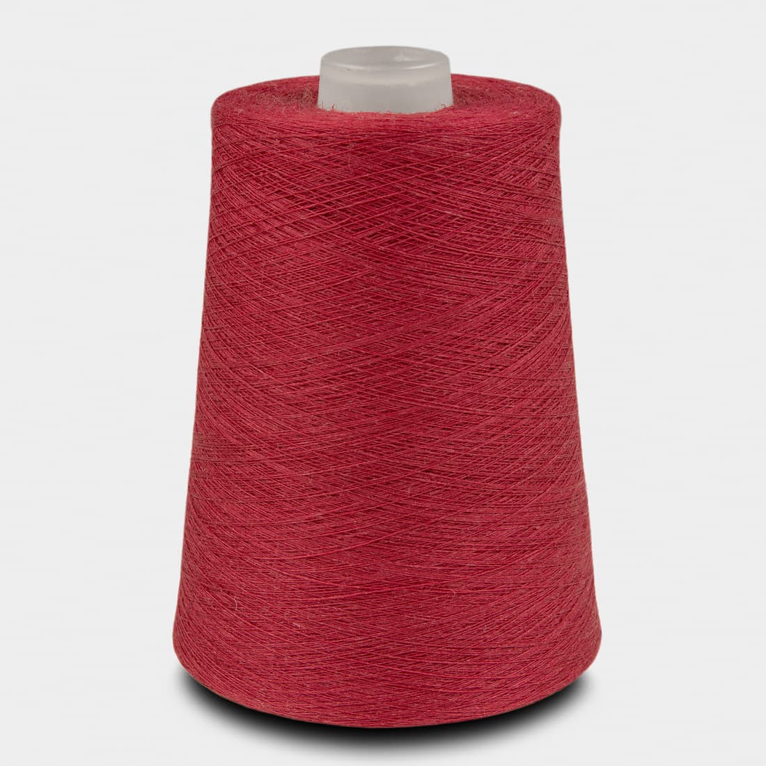 Linen yarn raspberry red