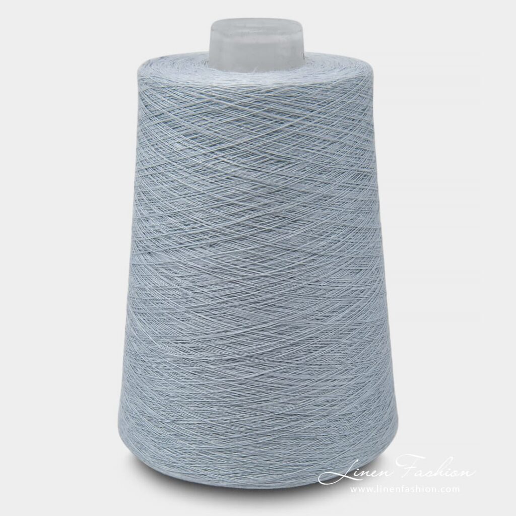 Linen Yarns In Bluish Green Color 4(8)