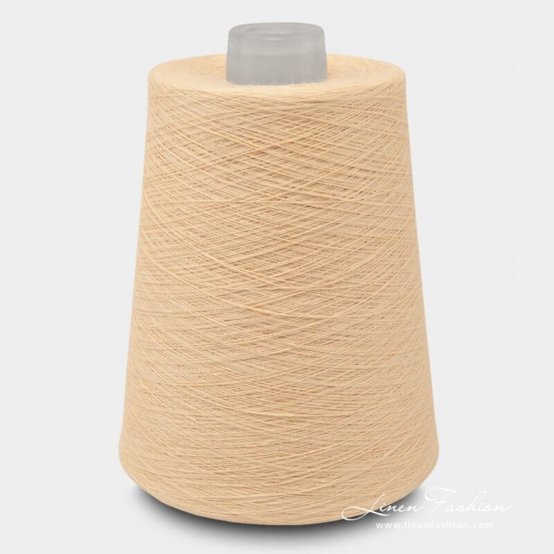 Linen Yarns In Wheat Yellow Color 6(14)