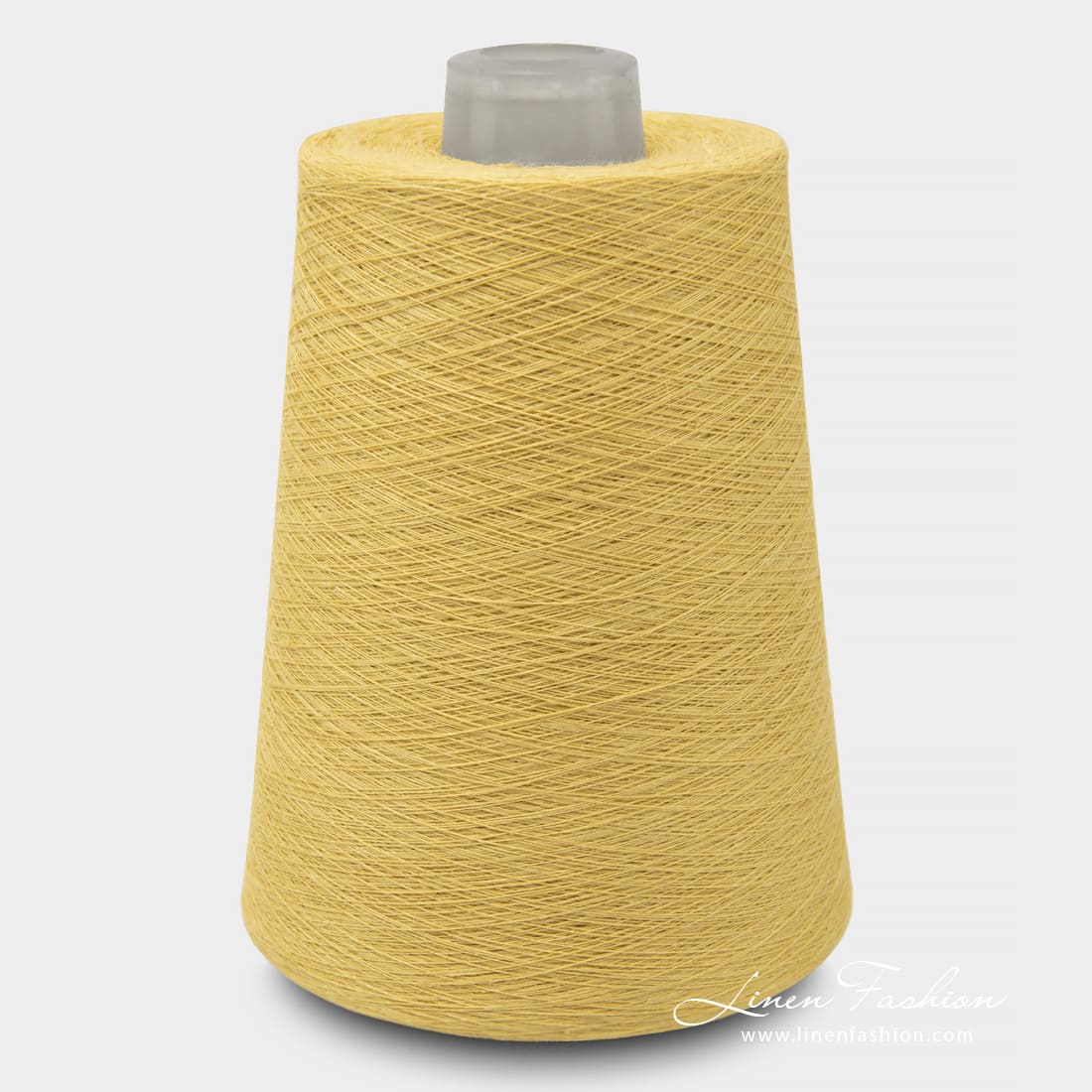 Linen Yarns In Banana Yellow Color 6(15)