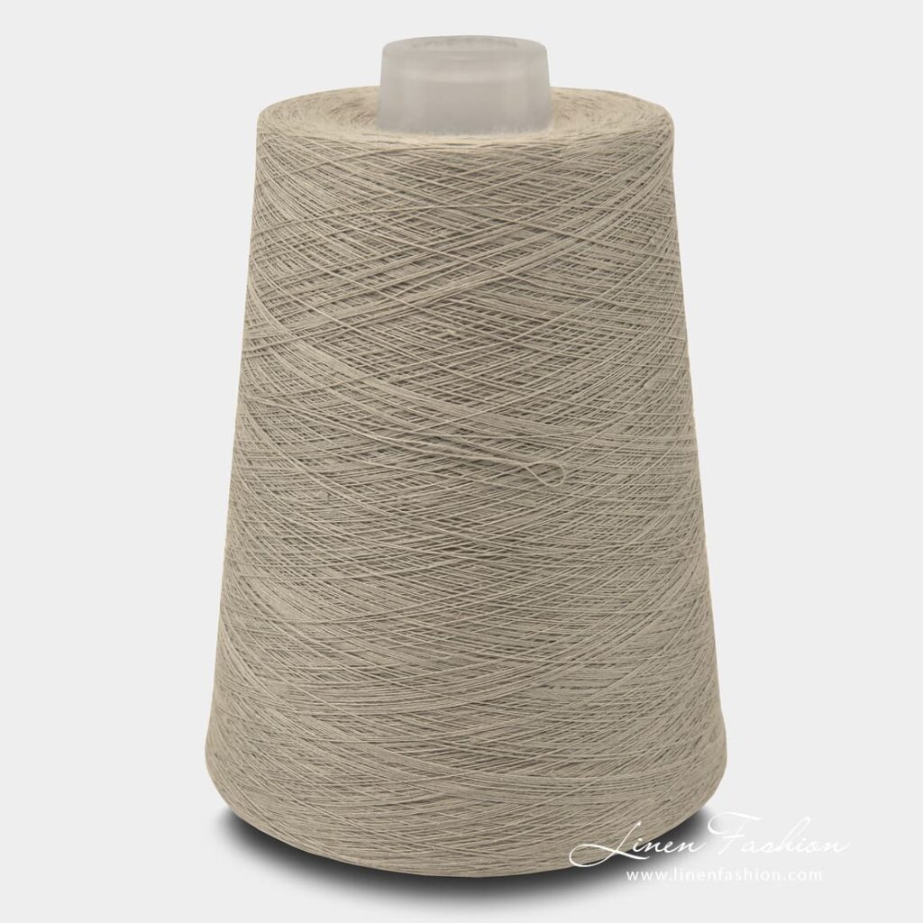 Linen yarns in smoke grey color - 7(5)