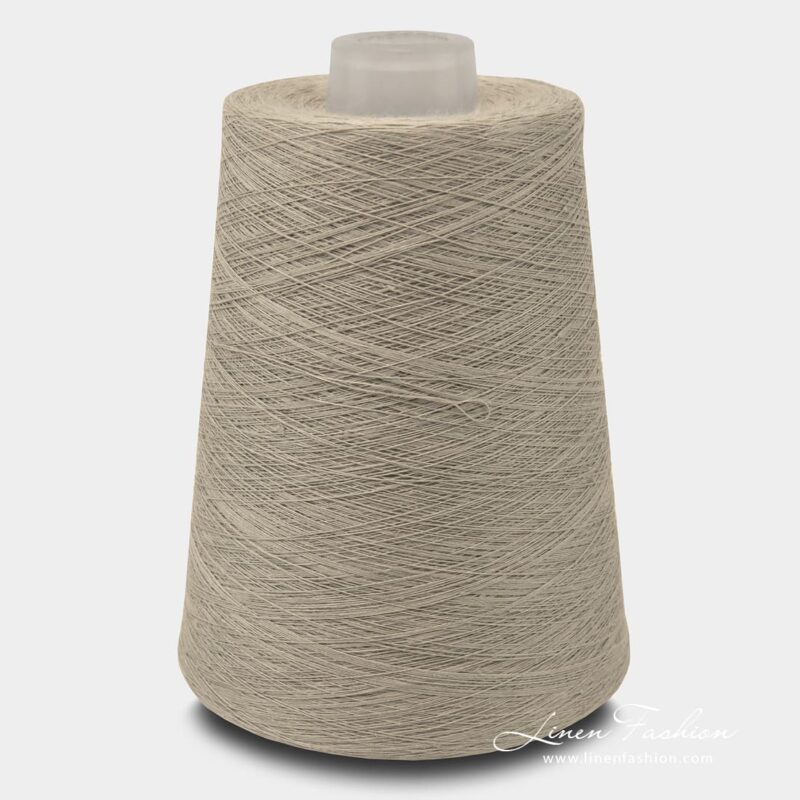 Linen yarns in smoke grey color - 7(5)