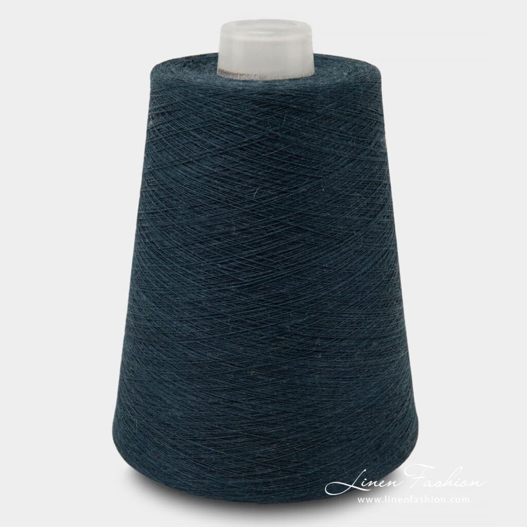 Linen Yarns In Raven Black Color 12(3)