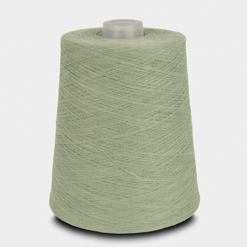 Cotton yarn greyish green