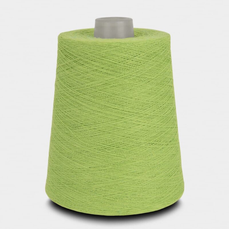 Cotton yarn lime green