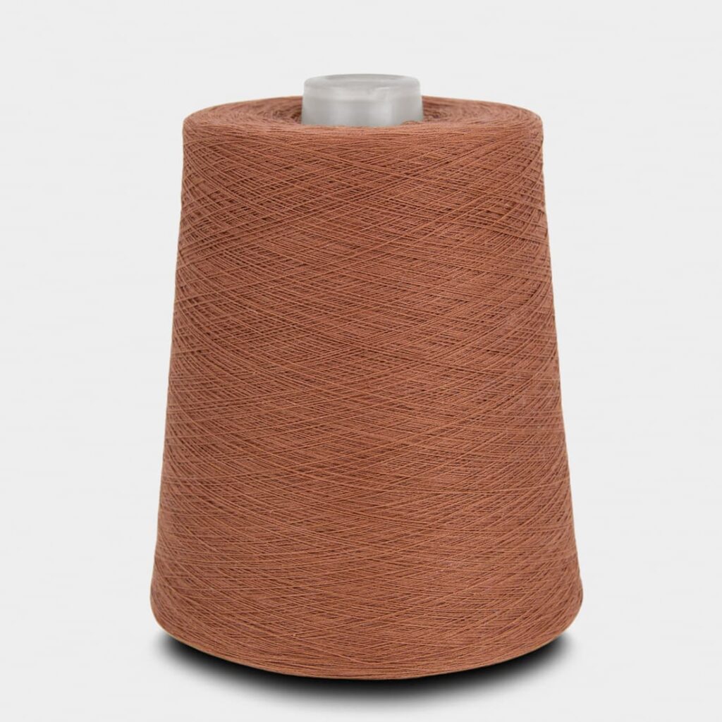 Cotton yarn brown