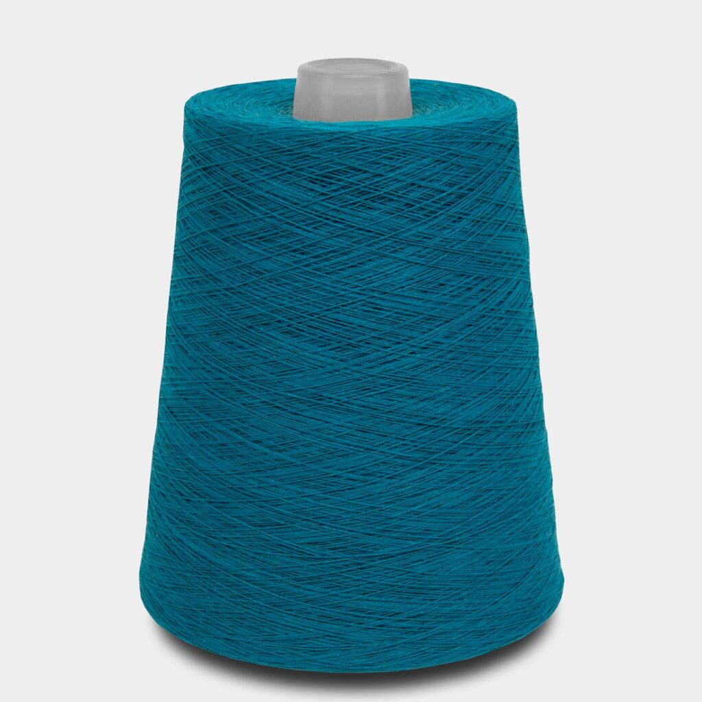 Cotton yarn dark turquoise