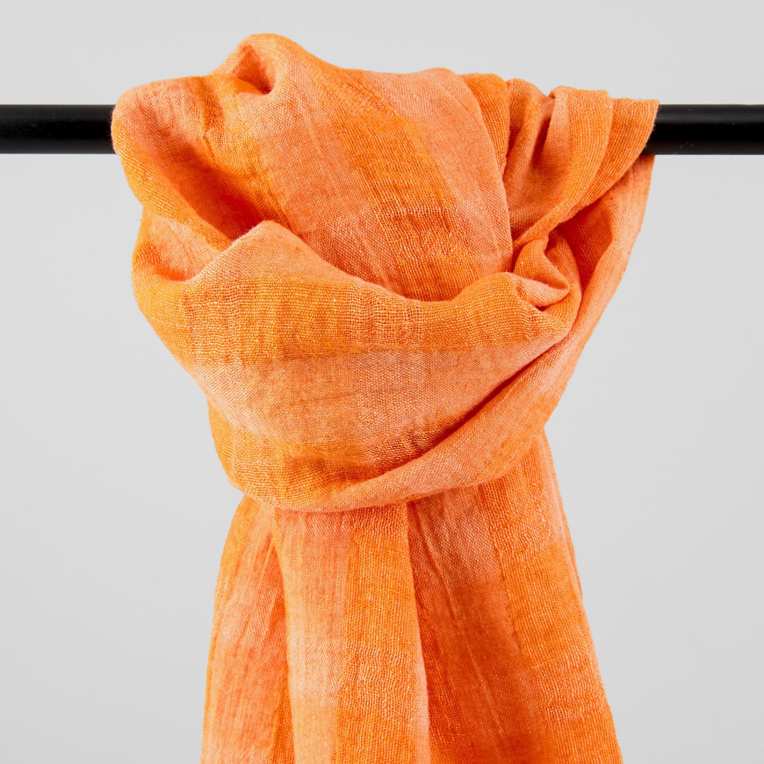 KORI Szalik pomarańczowy 2 KORI Shawl orange, pure linen