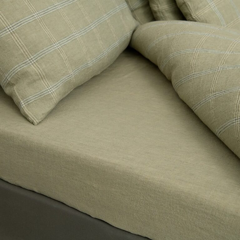 OASIS linen Bed linen green, plain sheets