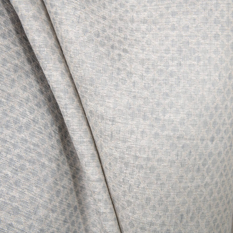 Linen cotton fabric grey beige diamonds double-layer