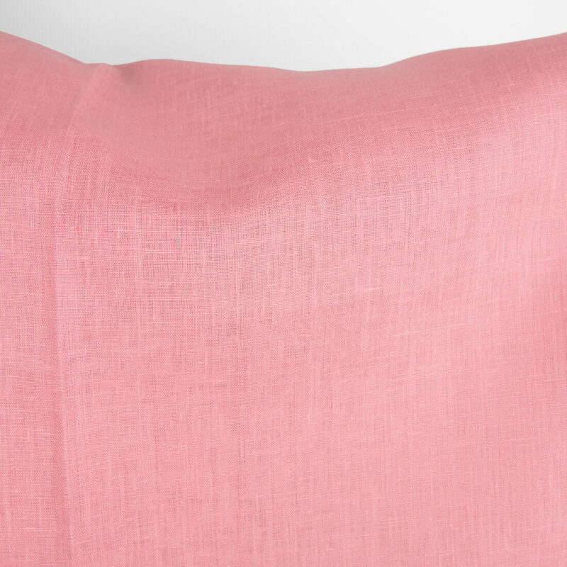 Linen fabric bright pink, pure linen