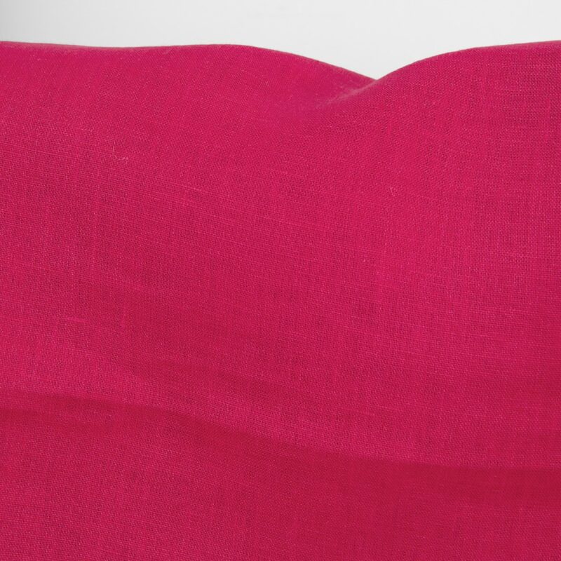 Linen fabric bright rose