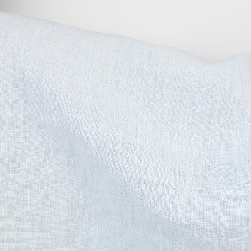 Linen fabric in illusion blue colour, washed, 145cm width