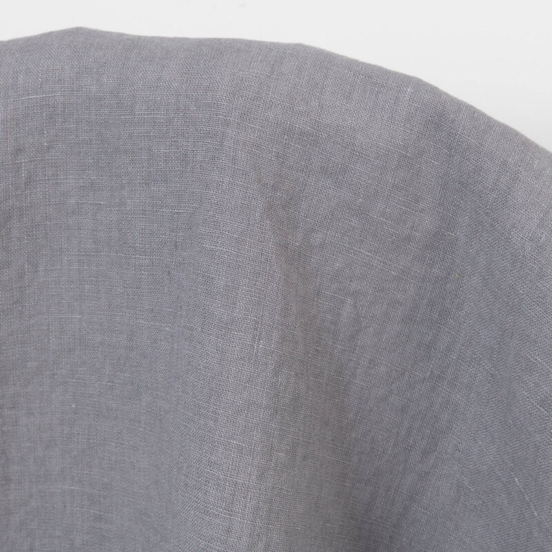 Linen fabric violet-grey, washed, for sewing clothing, tablecloths, bedlinen