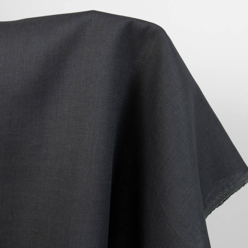 dark grey linen fabric, not washed