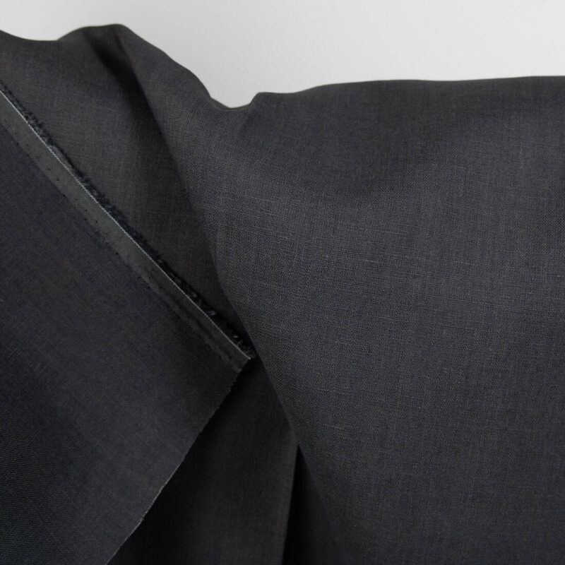 dark grey linen fabric, 150cm