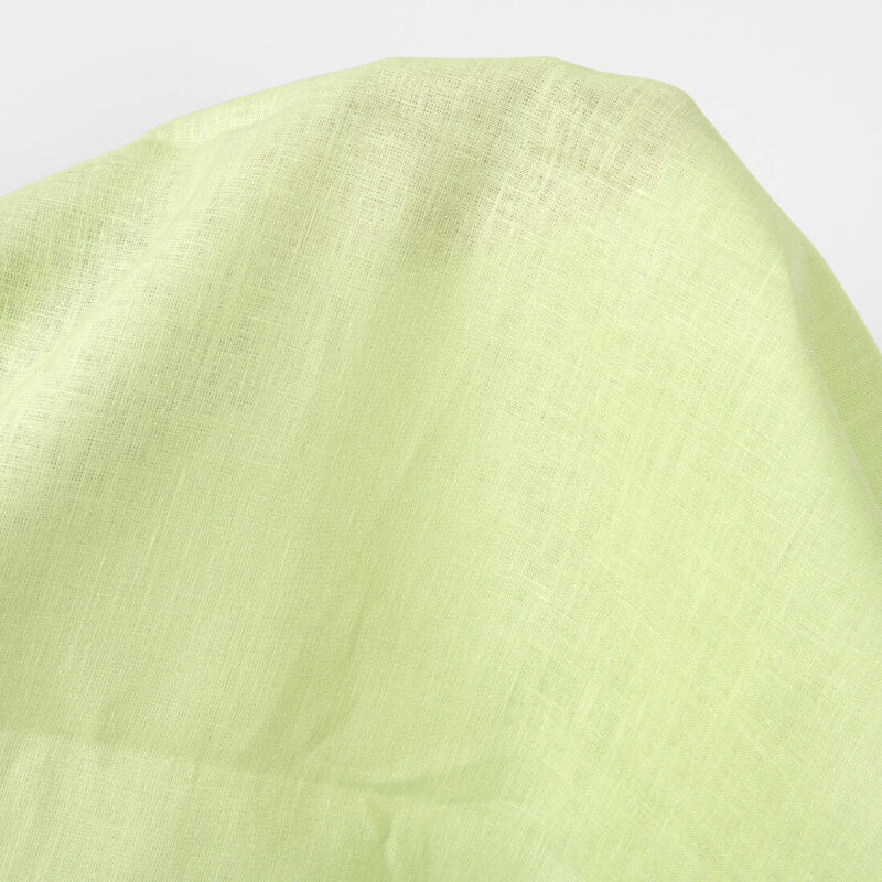 Linen fabric pale green, 150cm width