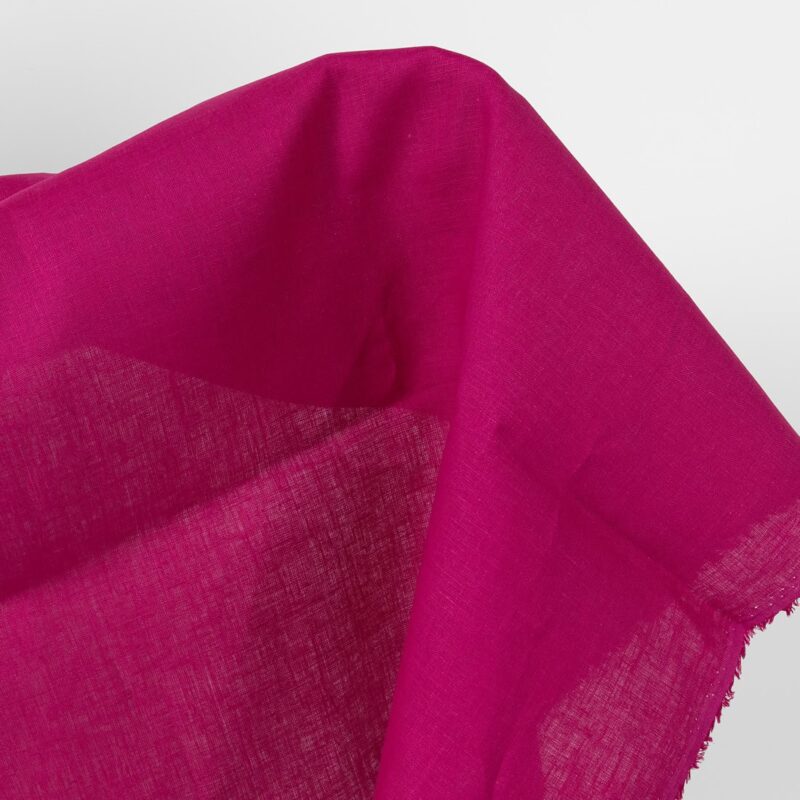 Linen fabric magenta colour