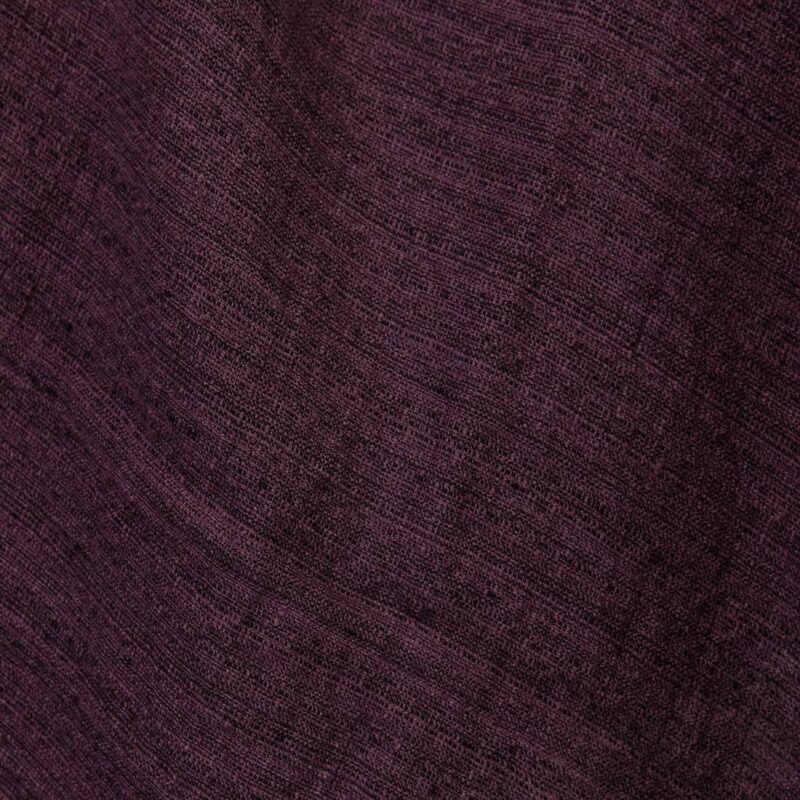 Violet linen fabric in tweed, washed