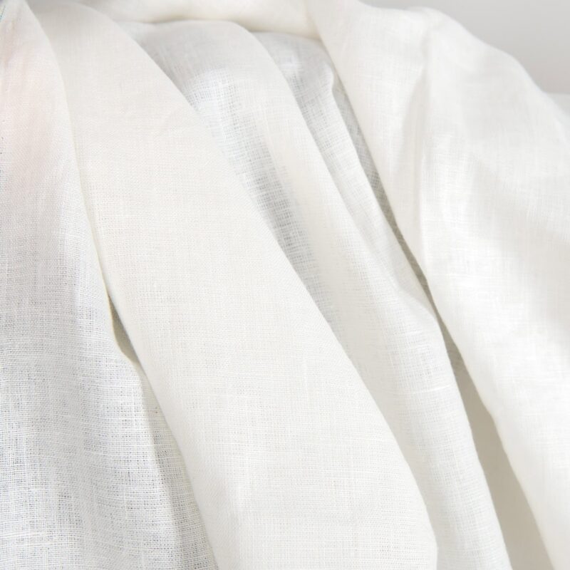Off-white linen fabric texture