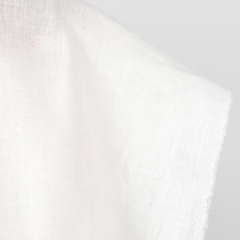 Off-white linen fabric pure linen
